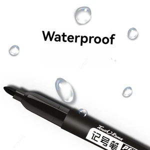 6 PC/conjunto Marcador de arte permanente Punto fino Punto fino Tinta tinta delgada Nibro crudo Black Blue tinta roja 1.5 mm Pensas de marcador de color fino 8 mejores ventas especializadas S FRABOR MARCO TARMAC - №3