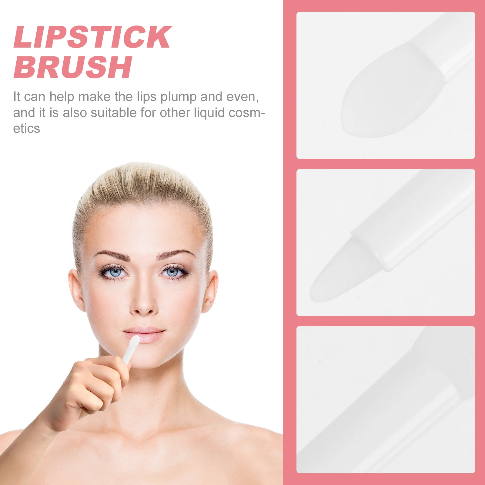 Conjunto de pincéis labiais de silicone, 30 peças, cabeças finas e suaves para aplicação uniforme de cores gordas, brilho labial, bálsamo, kit de ferramentas de sombra