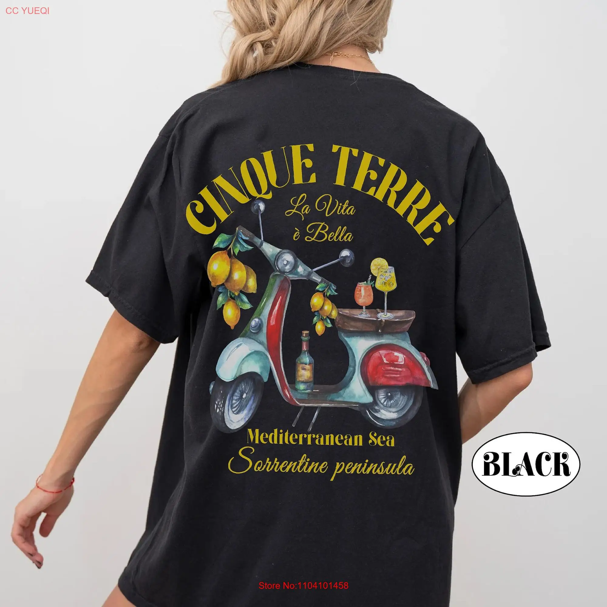 Cinque Terre shirt tshit comfort colors 1717 Capri Island Italian Lemons T Vernazza Riomaggiore Italy gifts