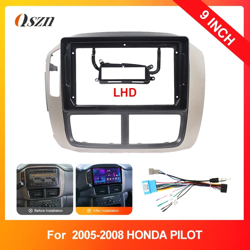 

FOR HONDA PILOT 2005-2008 9 Inch LHD Car DVD Stereo Radio Fascia Dash Panel Head Unit Navigation Fascia