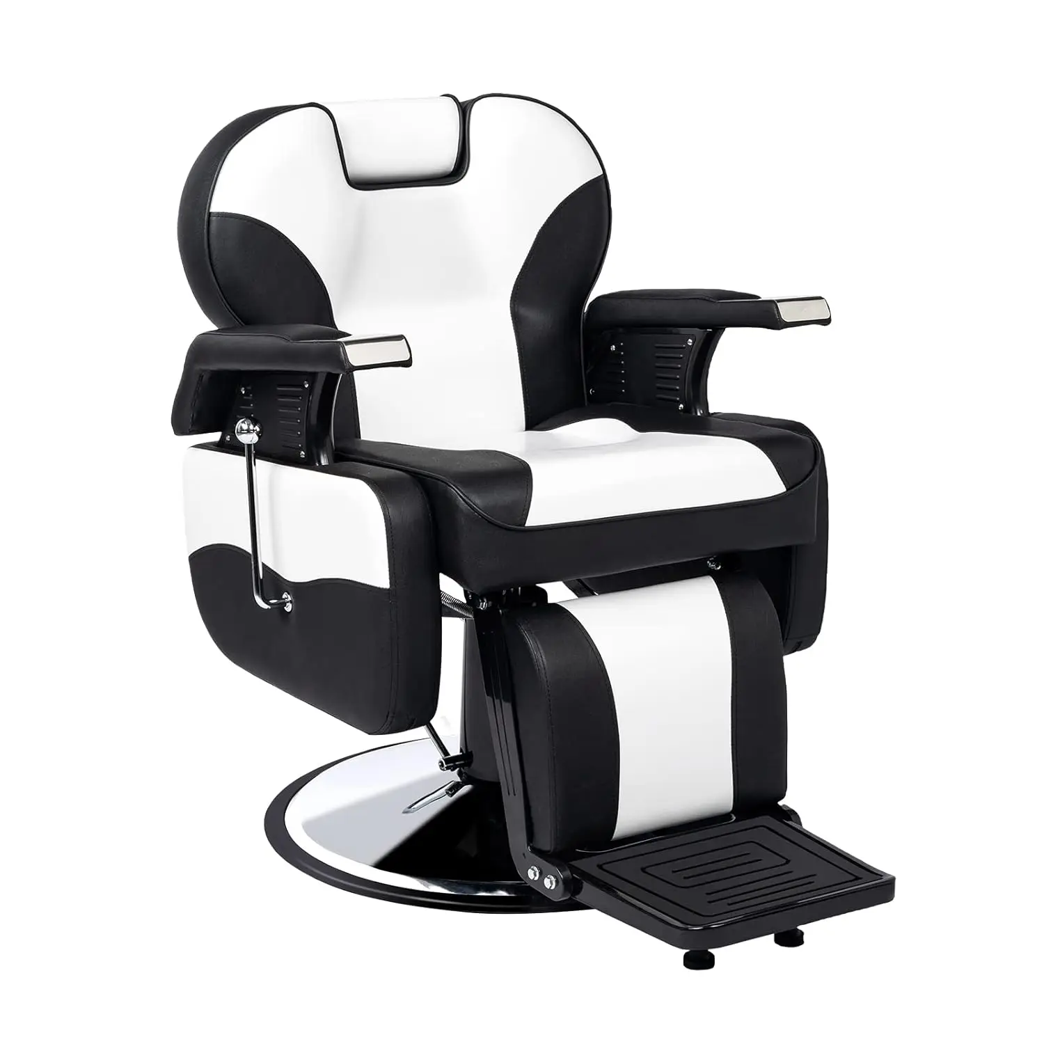 

Classic Barber Chair Reclining Hair Salon Stylist Chair All Purpose, Heavy Duty Hydraulic Pump, Adjustable, Customized