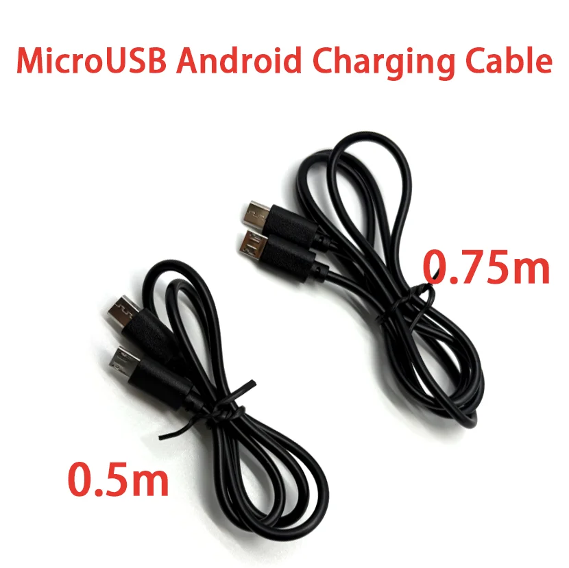 1-5PCS Micro USB Male To Micro USB Male 2 Pin connector Converter OTG Adapter Data Extension Cable for Keyboards Phone Tablets