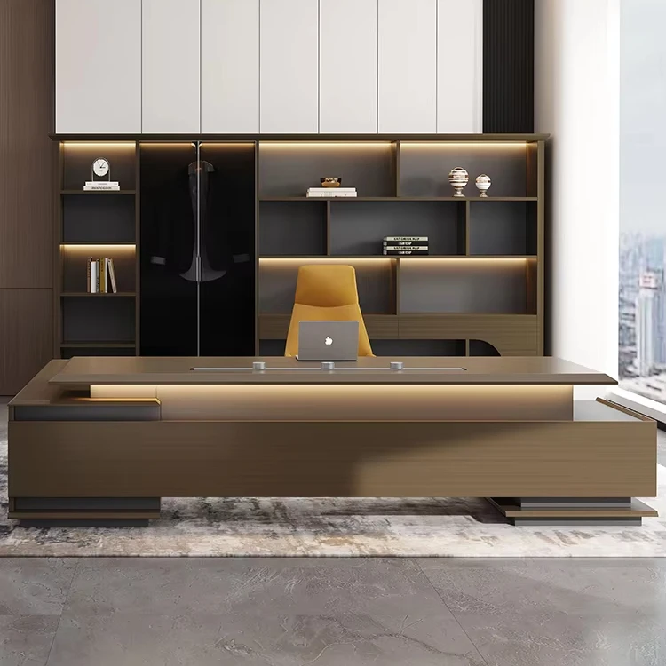 xx-Modern Meeting Table Luxury L-Shaped Executive Desk 2.8m 3.2m High Quality  Modular Healthy Commercial Use Office Furniture*