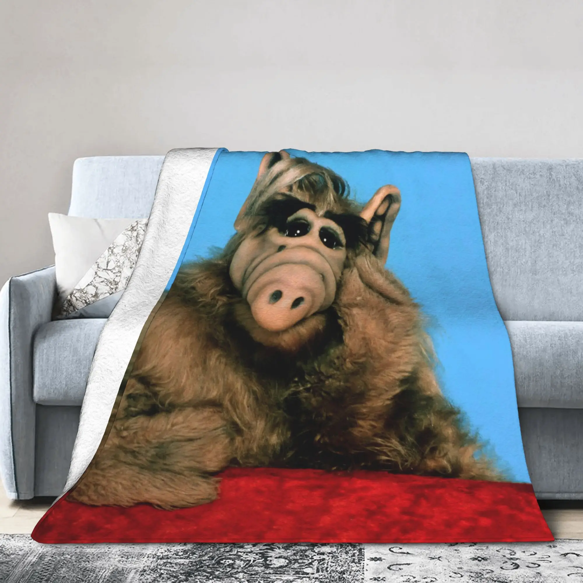 Alf  Alien Life Form Comedy  Blanket  Flannel Awesome Warm Throw Blankets for Bedding Lounge All Season