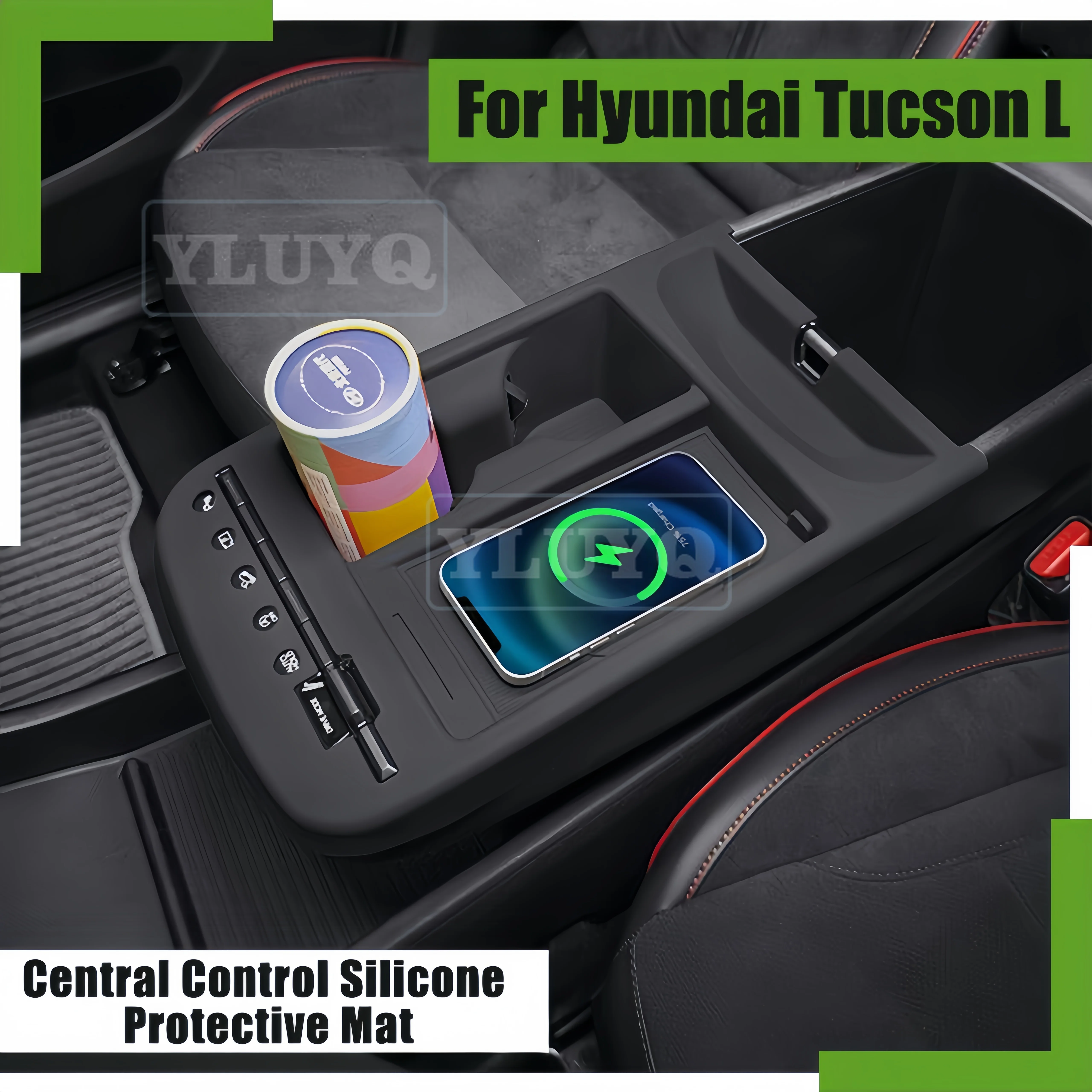 2024-2026 For Hyundai Tucson L Center Console Silicone Protective Mat Car Interior Upgrade Accessories