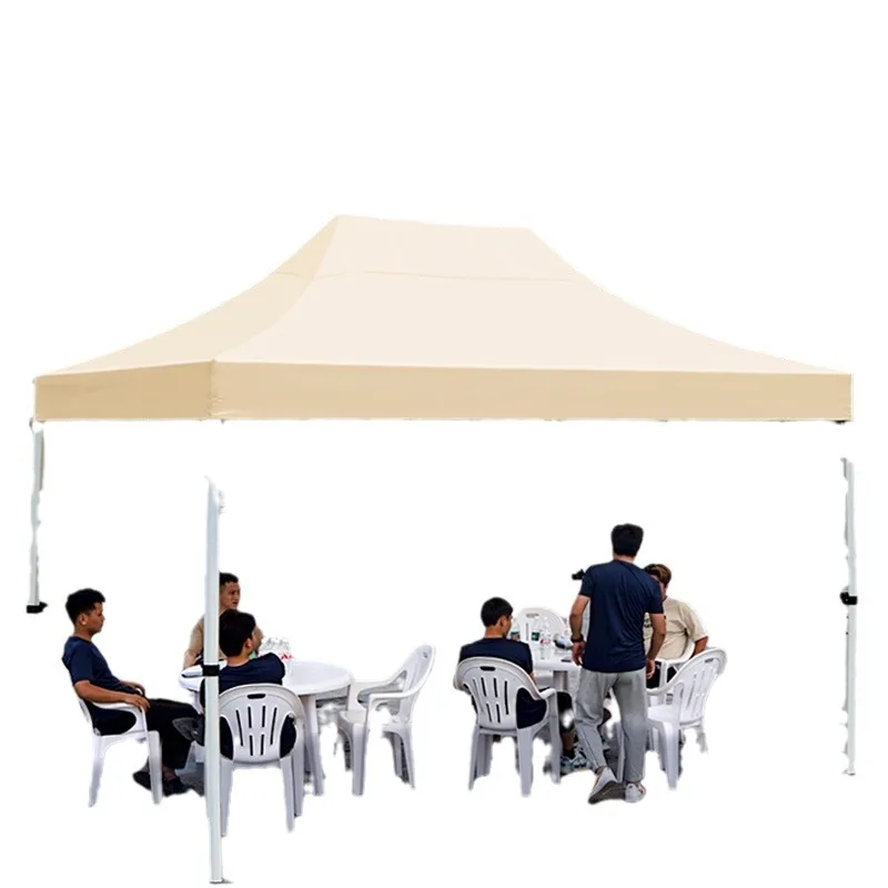 Four-legged Umbrella Raised Tent, Four-corner Rainproof Awning For Outdoor Stalls, Outdoor Sunscreen Canopy, Telescopic Shed
