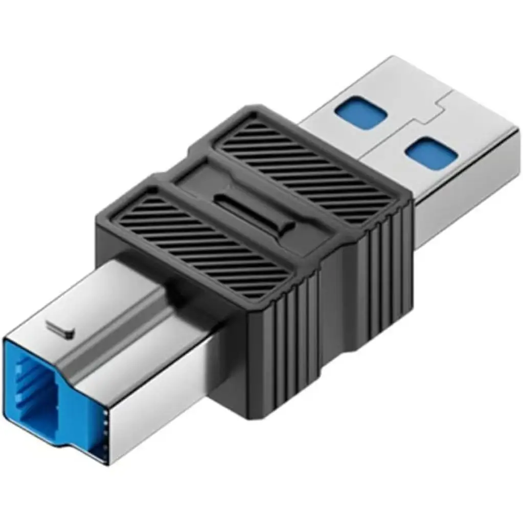 USB 3.0 Type-B to Type-A Adapter — High-Speed 5 Gbps Data Transfer, Compatible with Printers, Scanners, and External Hard Drives