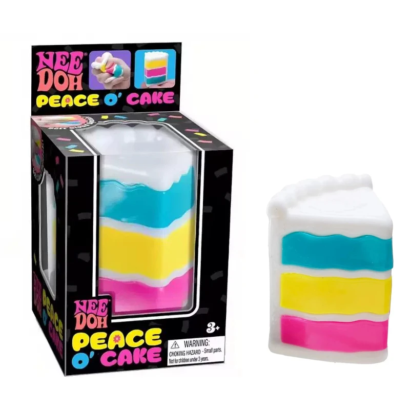 Brinquedo Sensorial Needoh O' Cake para Alívio da Ansiedade, Foco e Calma, Não Tóxico, Brinquedo de Apertar e Esticar para Adultos, Presente