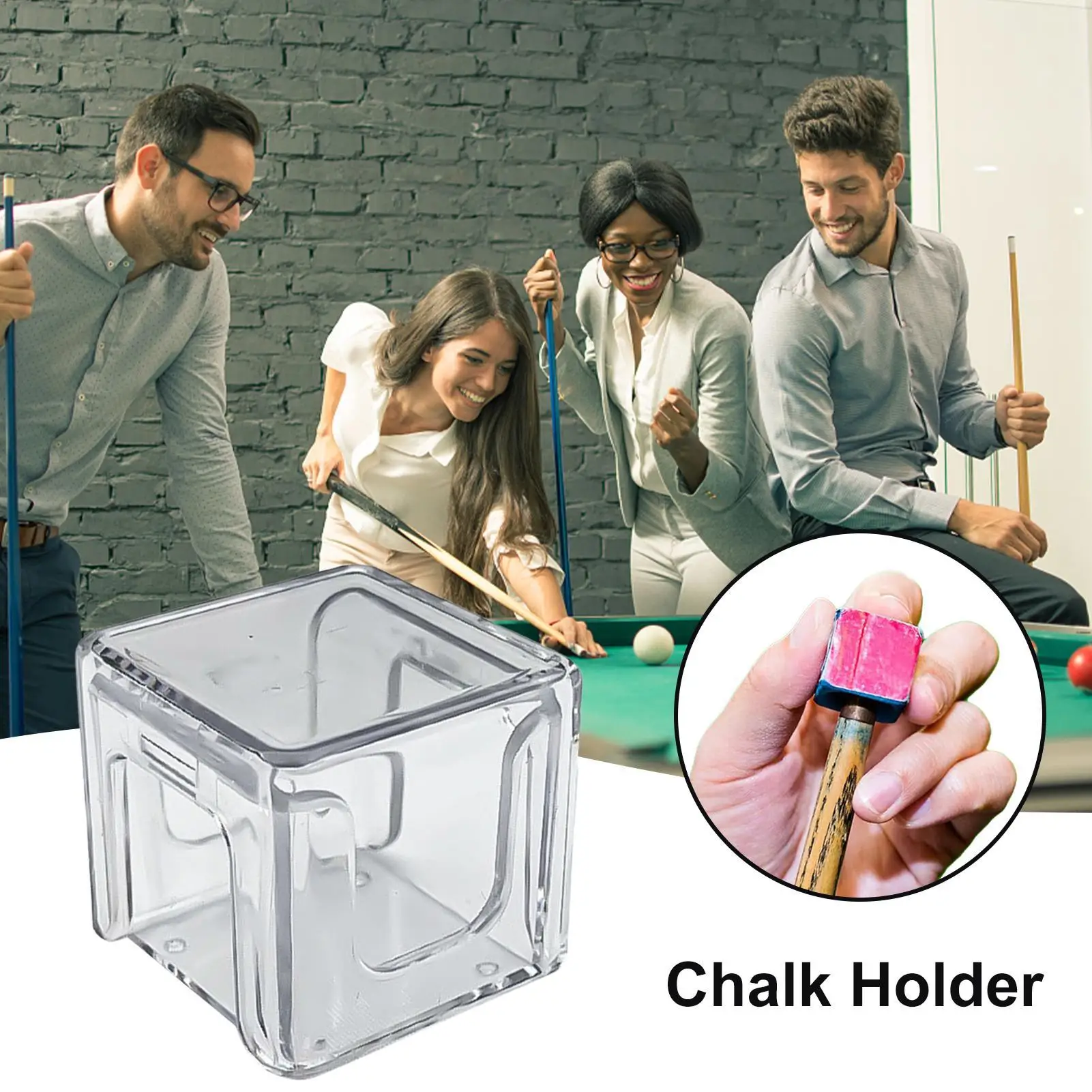 

Ящик для хранения бильярдного мела, прозрачная акриловая коробка, держатель для хранения кубического мела для ежедневной практики, аксессуар для бильярдного бильярдного стола