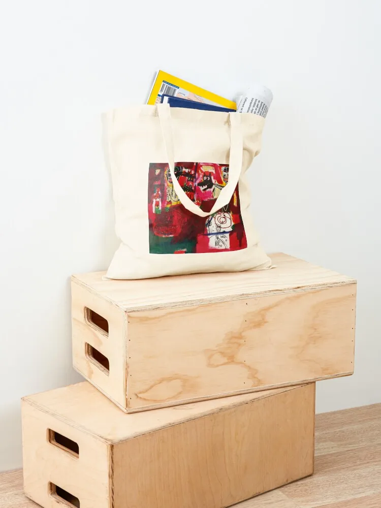 jean michel rare vintage PRINT Tote Bag Customizable tote bag shopper bag woman Women's cute pouch