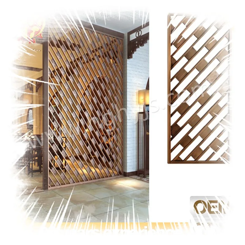 Decorative Metal Screens Perforated Metal Decor Dividers Compact Stainless Steel Partitions Interior Wall Paneling
