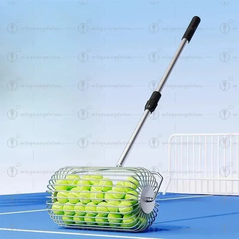 Tennis Ball Collector Portable Tennis Ball Picker Hopper Container Tennis Ball Retriever Basket Carrier