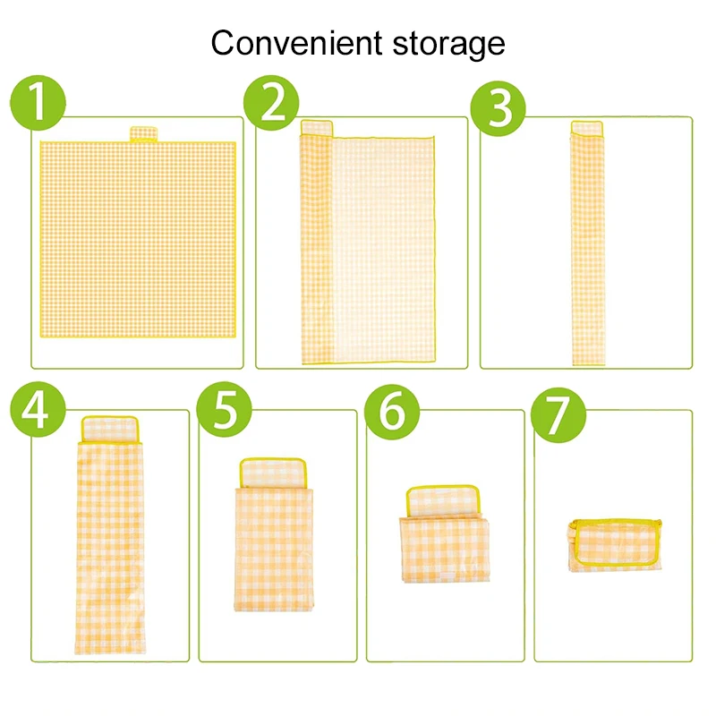 سجادة للرحلات، لوازم التخييم والنزهات الربيعية، مقاومة للماء والرطوبة، تخزين محمول للاستخدام الخارجي، مناسبة للمراعي على الشاطئ TMZ #5