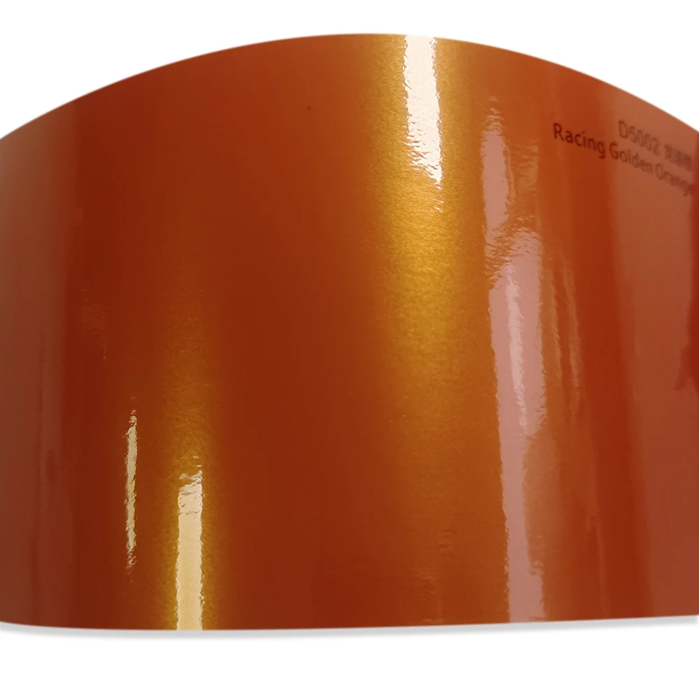 

Wrapmaster 5M/10M/18M Auto Paint Film Gloss Metallic Racing Golden Orange Car Wrap Vinyl Supplier