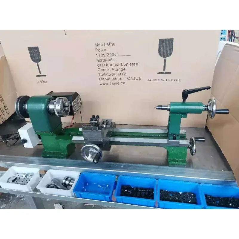 35 through-hole miniature instrument small lathe\Suona billiard flute \ woodworking metal \ desktop lathe \ personal household