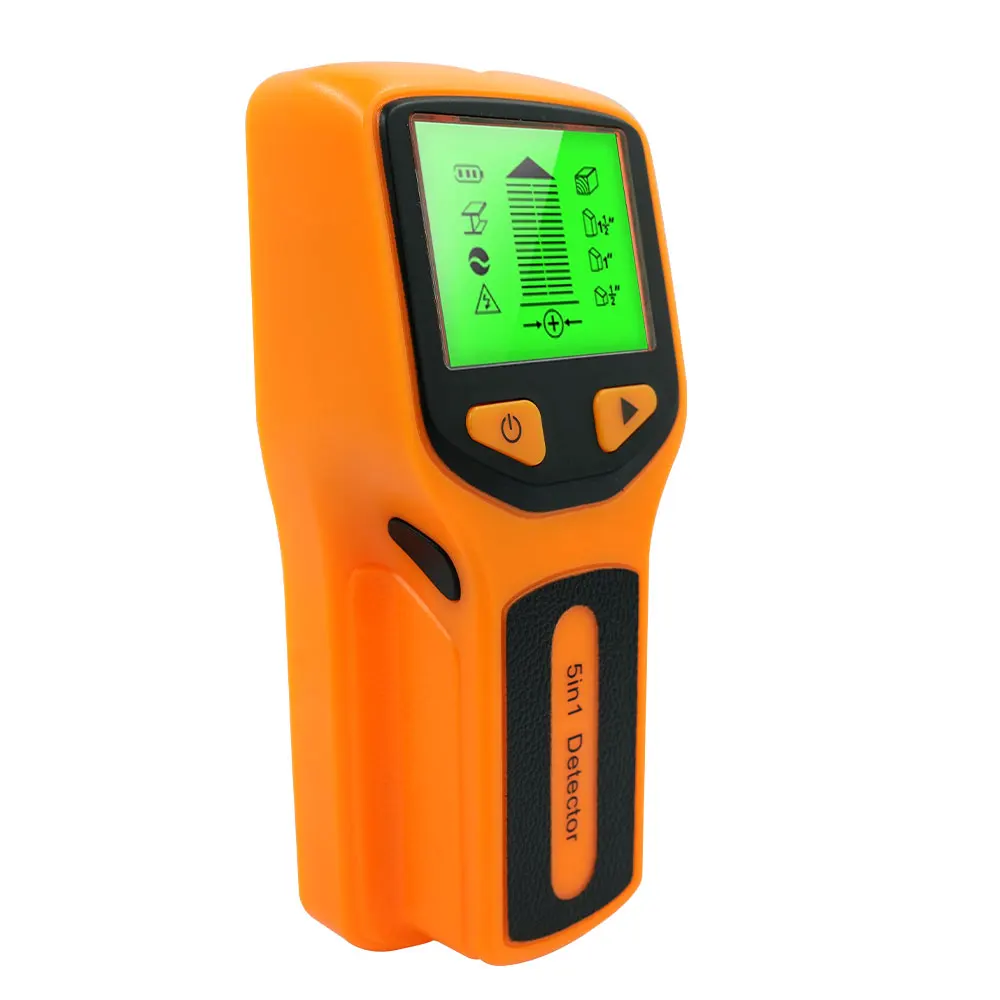 Nouveau détecteur mural 5 en 1, détecteur de colonne à vis portatif, détecteur de câbles ca en direct, câble, détecteur de métaux pour tuyaux d'eau en PVC