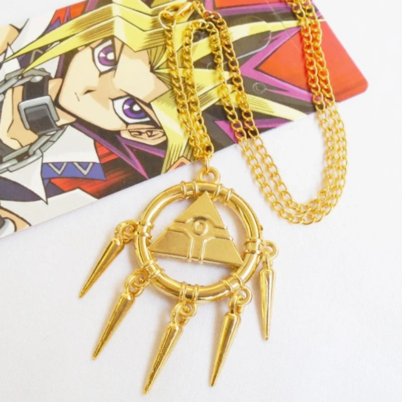 Yugi Mutou Popular Game Anime Necklace Pendant Jewelry Pendant Anime Cartoon Movable Joint Jewelry Surrounding Cool Pendant