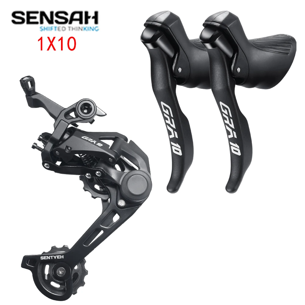 ロードバイクシフターセット,SENSAH-GRAスピード,1x10,リア