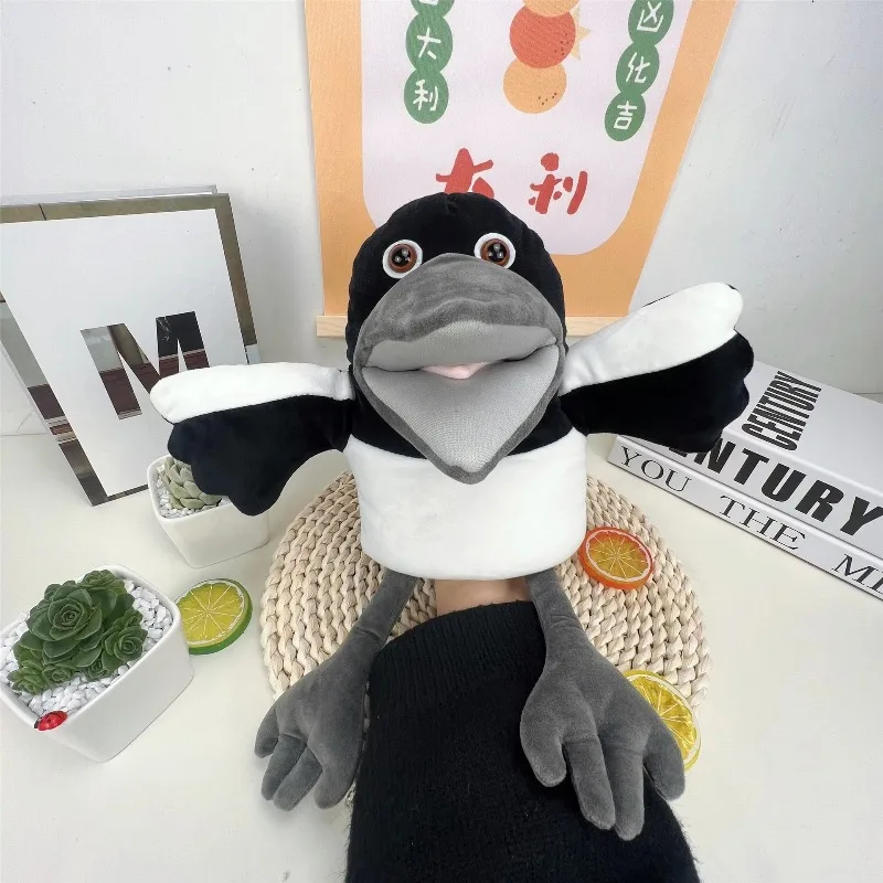 

Kawaii Wow, английская ворона Стива и Мегги, мультяшная хлопковая плюшевая кукла из полипропилена с животными и подарок на Рождество и день рождения для мальчика ручной работы