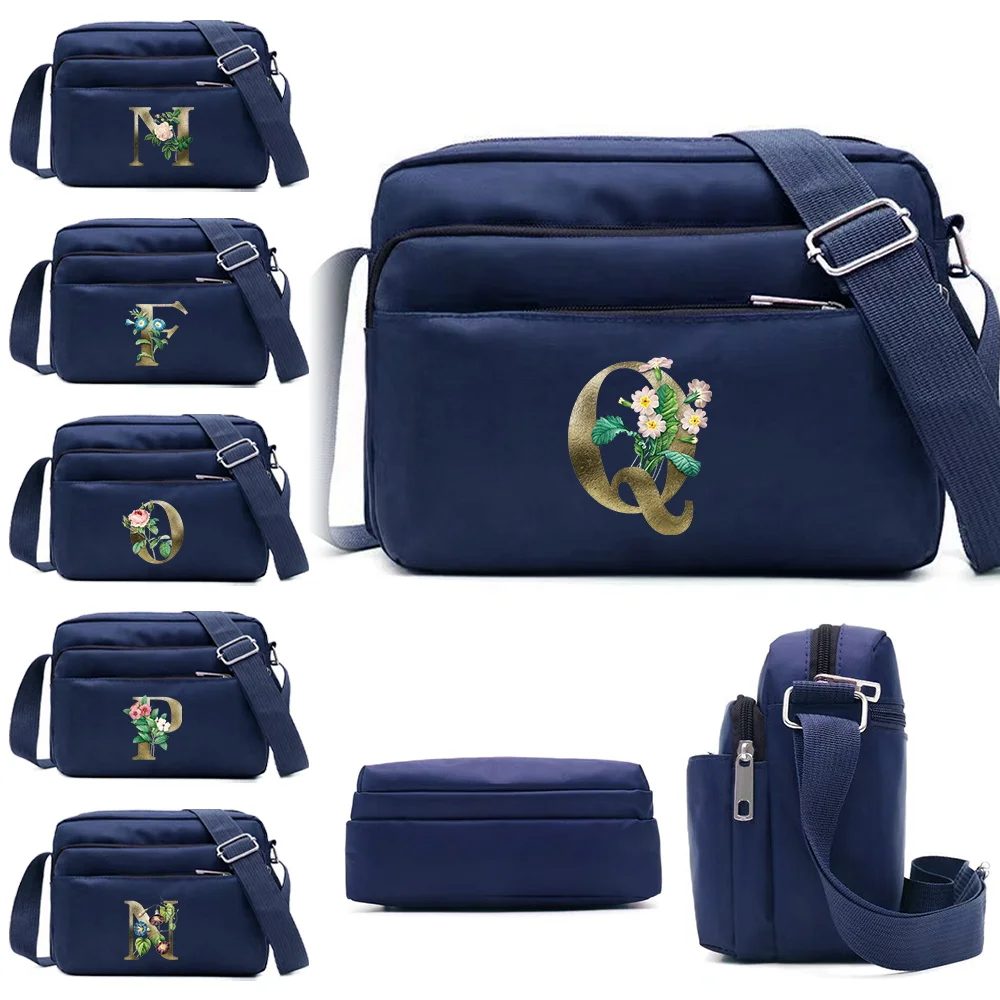 

Single Shoulder Bag High-quality Golden Flower Pattern Printing Series Lightweight Travel Portable Large Capacity Storage Pack