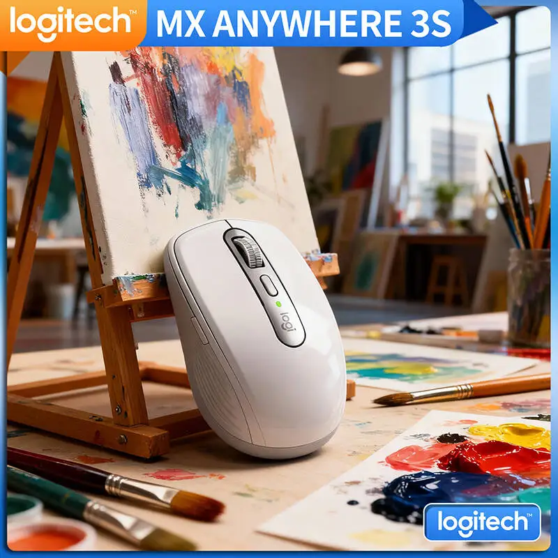 

Компактная мышь Logitech MX Anywhere 3S, эргономичный дизайн, перезаряжаемая, с быстрым прокруткой для портативных ПК Mac