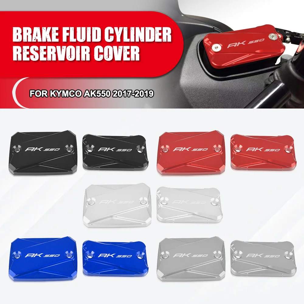 

Motorcycle Aluminum Front Brake Reservoir Fluid Tank Cover Oil Cup Cap For KYMCO AK550 2017 2018 2019 Accessories AK 550 2019