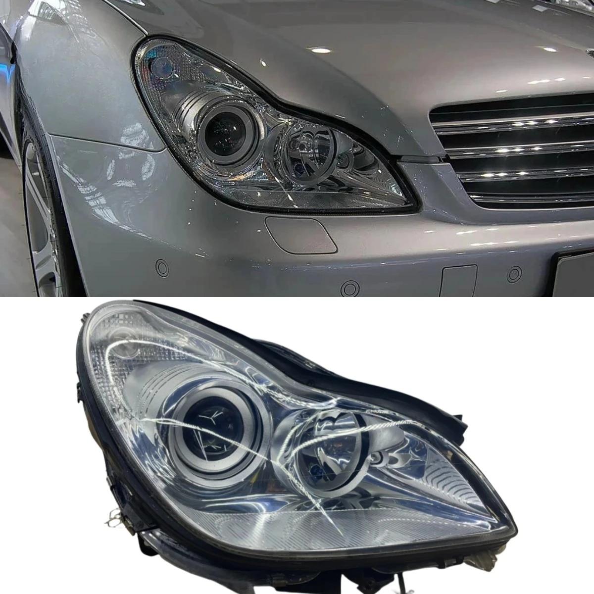 

For W219 Headlamps 2004-2011 Cls260 Cls300 CLS320 Cls350 Cls550 Cls63 Left and Right Original Xenon Headlamps