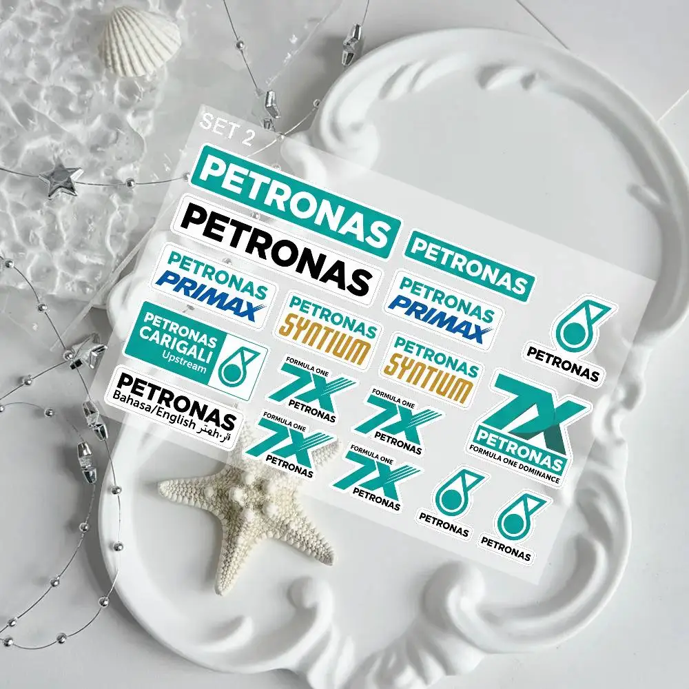 

For PETRONAS Reflective Motorcycle Stickers Waterproof Vinyl Decals For Motorbike Helmet Fuel Tank Bike