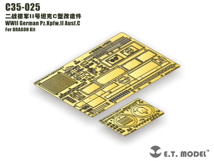 

ET Model C35-025 WWII German Pz.Kpfw.II Ausf.C For DRAGON 6432