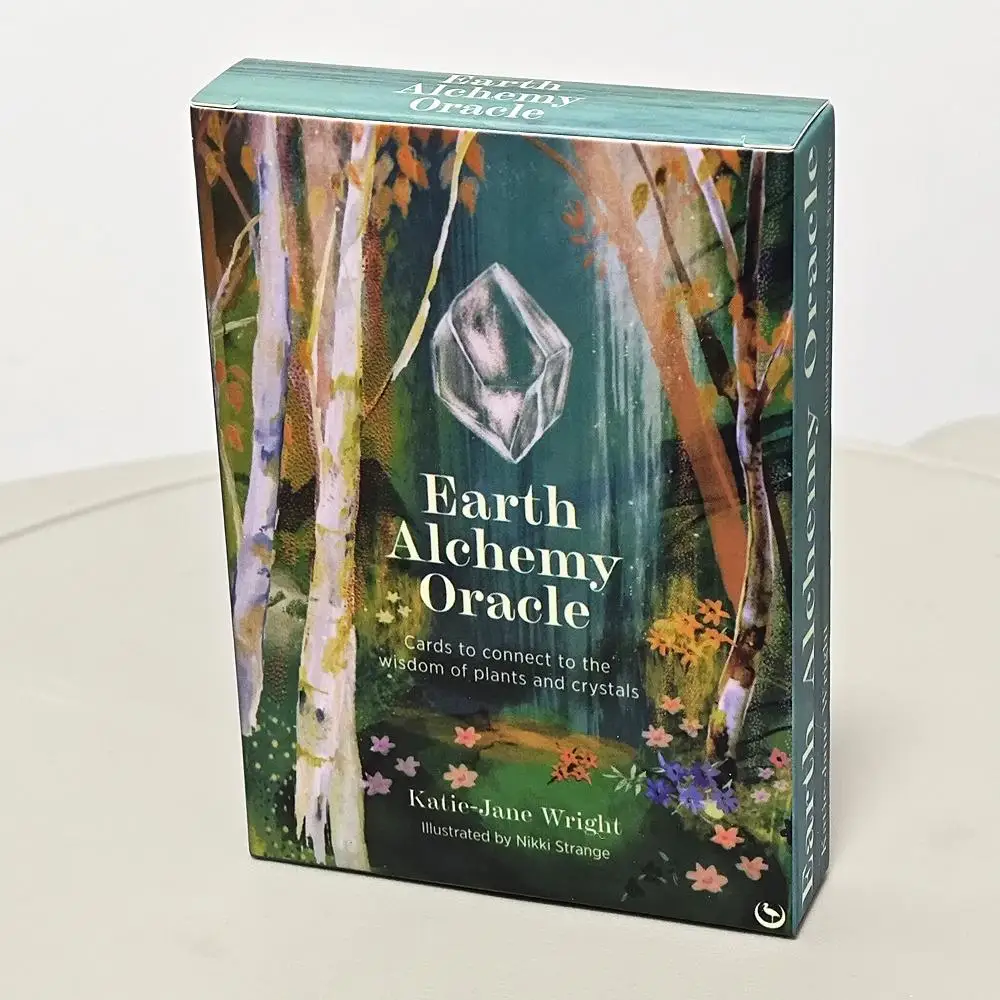 50 Pcs Cards Earth Alchemy Oracle Card Deck Connect To The Wisdom and Beauty of The Plant and Crystal Kingdoms 10.4*7.3cm