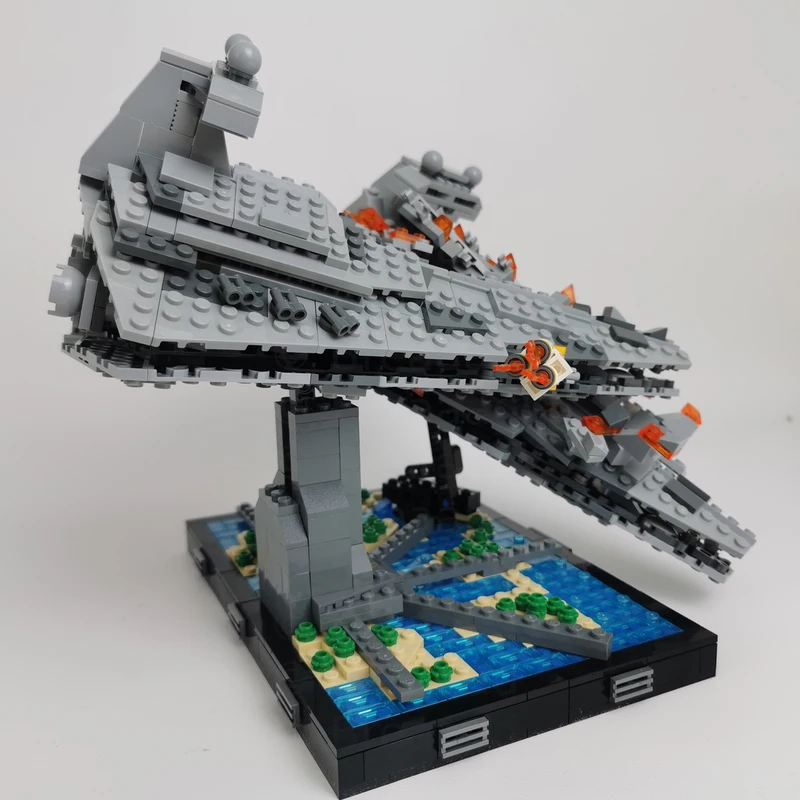 

1343pcs MOC Battle over Scarif Diorama Collection Star Battle Building Blocks Christmas Gift asy-to-Start Beginner Friendly Kit