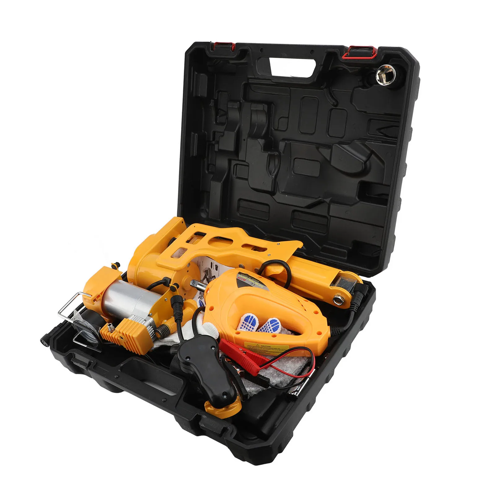 

80W Wrench High Hardness 3T Maximum Load 150PSI Inflator Pump Strong Torsion Lifting Jack Set for Car Emergency Repair