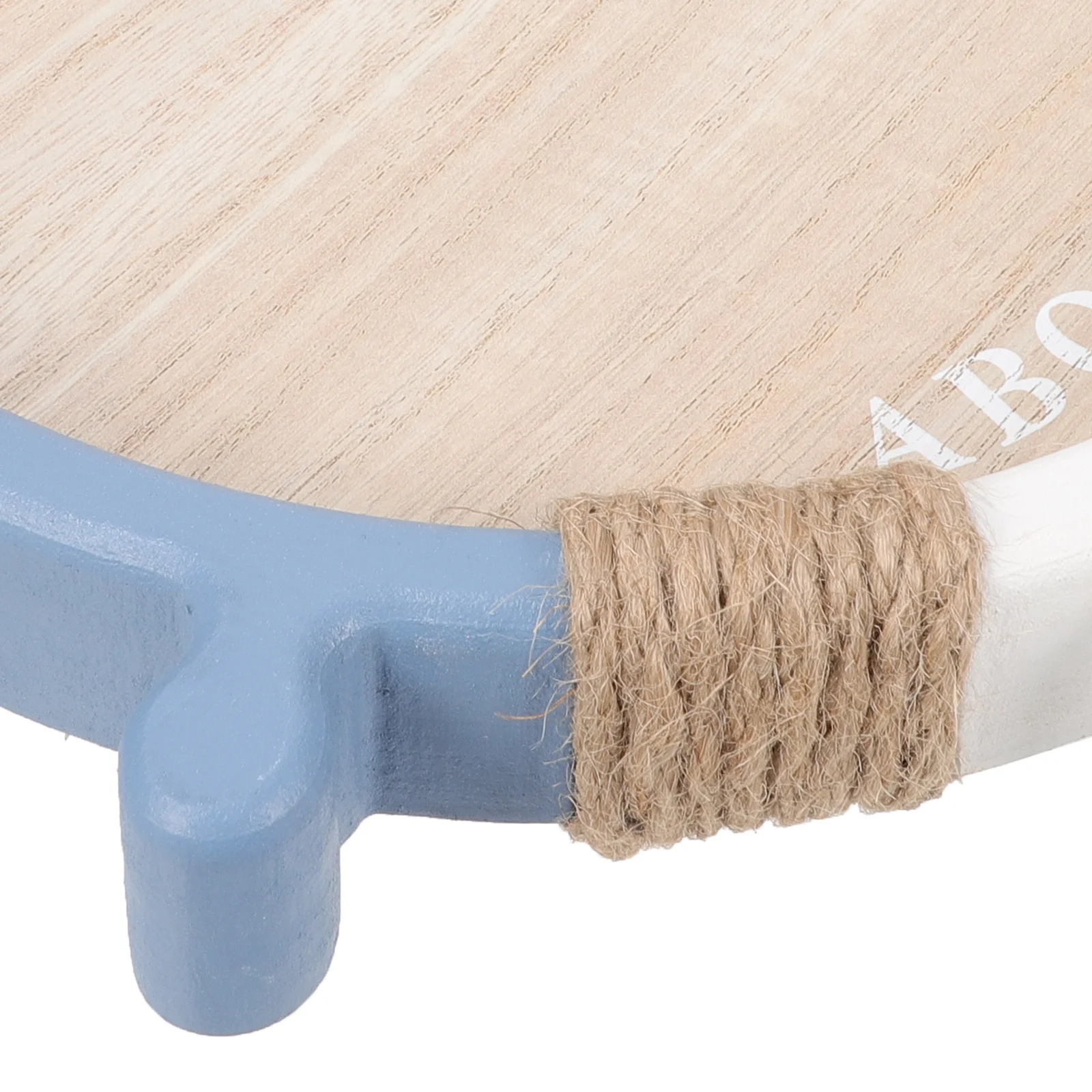 

Wooden Rudder Mediterranean Style Smooth Easy Clean Tea Cup Storage Serving Tray For Home Restaurant Cafe Fruit Bread Snack