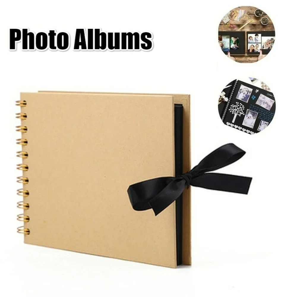 1 buah Album foto kertas Scrapbook DIY Album kerajinan buku tempel Album gambar untuk hadiah ulang tahun pernikahan buku memori