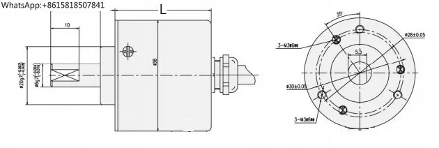 38Mm outer diameter small absolute encoder, single turn RS485 parallel SSI MODBUS 4~ 20mA