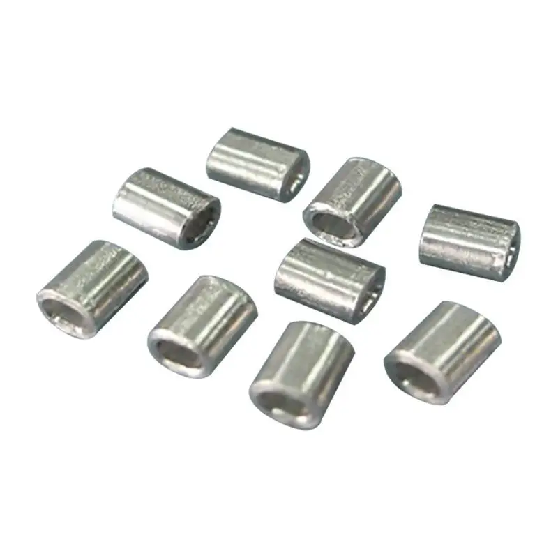 

4 x 7.5mm flat aluminum tubes, RC airplane rudder actuation coating buckles, RC Plane wire cable buckles, 10 packs