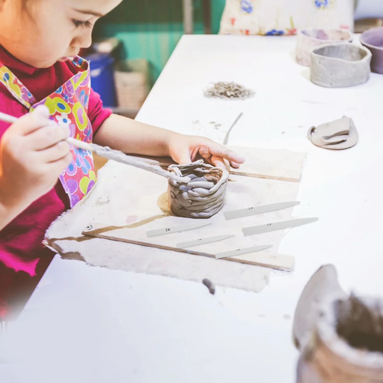 

5 Sets Art Painting Tools Clay Molding Blending Stumps Ceramics Sculpting Kit Sculpture