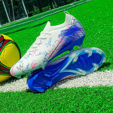 New Men's Football Boots Wholesale Cleats Non-Slip Sneakers Training Soccer Shoes Top Quality FG Drop Shipping Unisex Adult