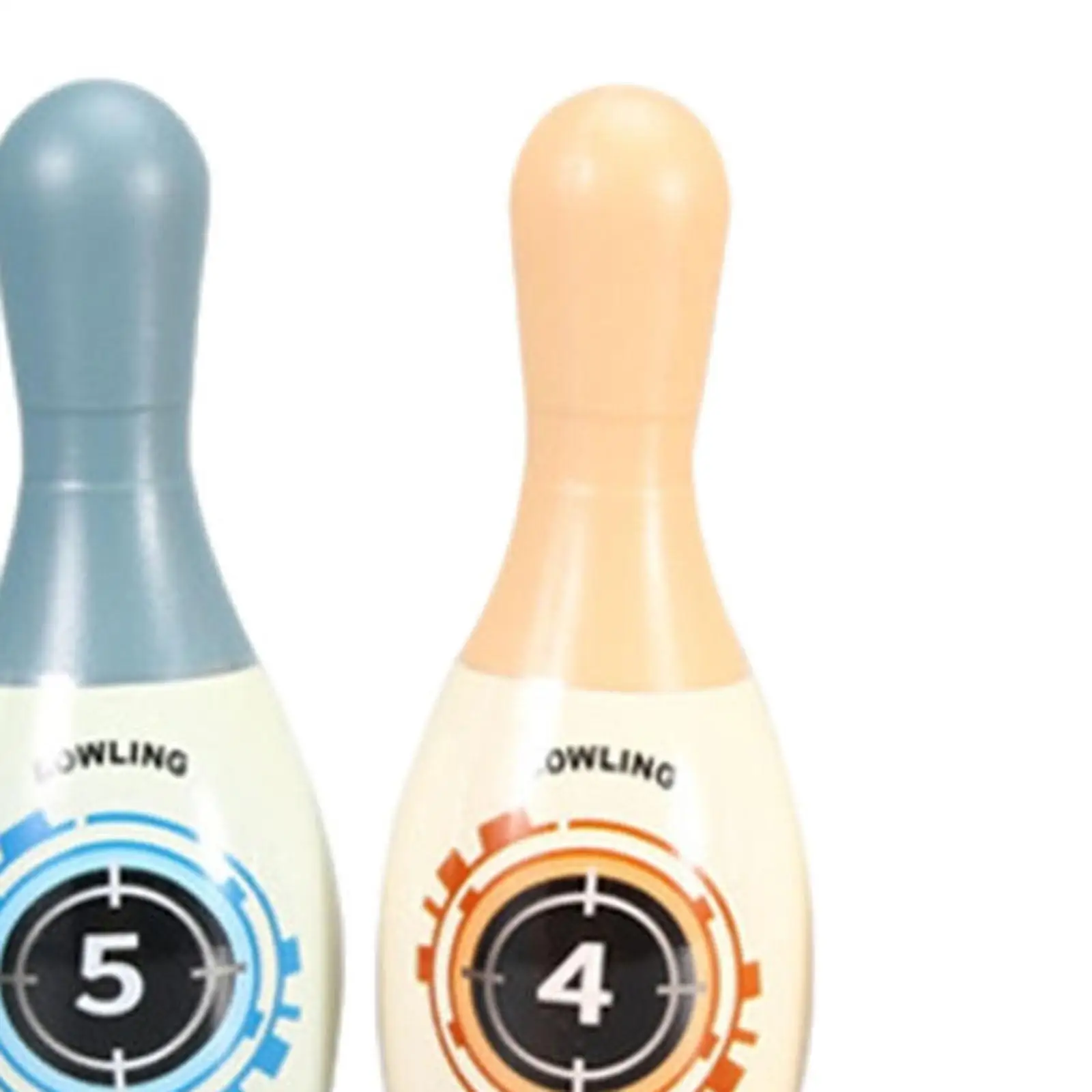 مجموعة لعب البولينج للأطفال، دبابيس وكرات البولينج لتعليم المهارات الحركية للأطفال #5