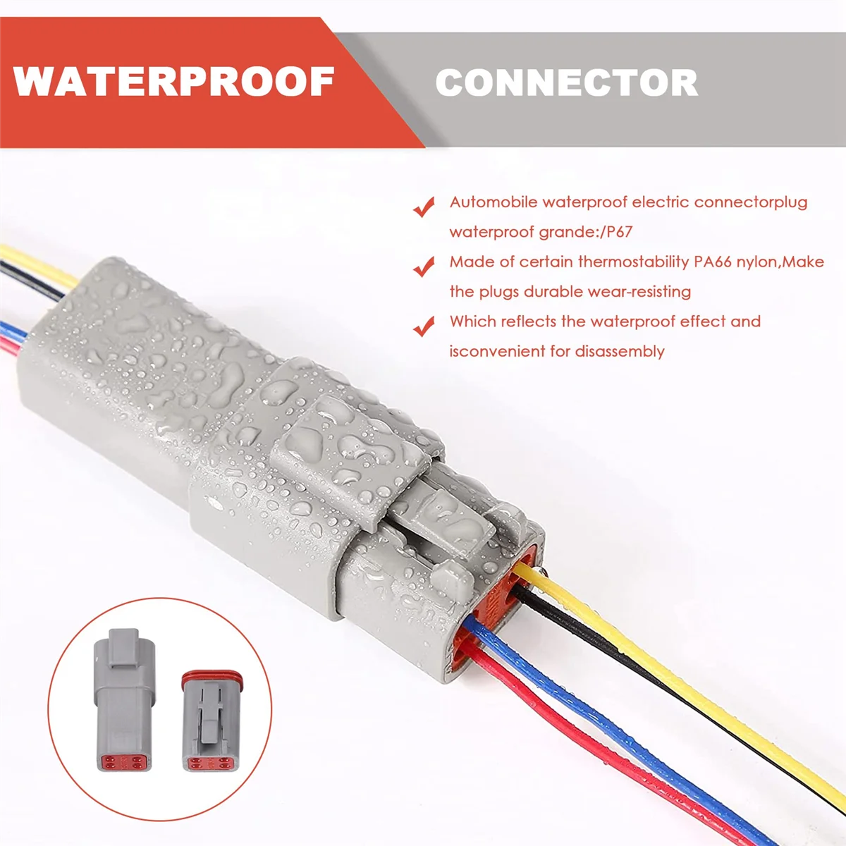 188PCS Deutsch DT Gray Connector Kit with 16 Solid Contacts in 2,3,4,6,8 and 12 Pin Configurations,Automotive Connectors Rare