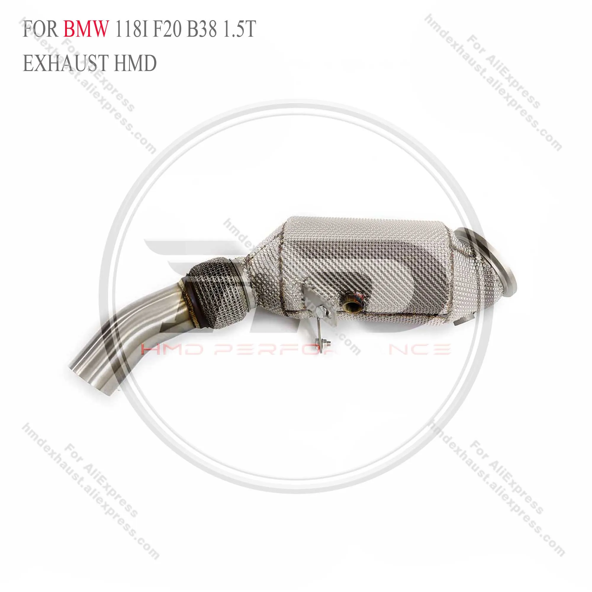 

HMD exhaust system high flow performance down pipe for BMW 118i F20 B38 1.5T with insulation