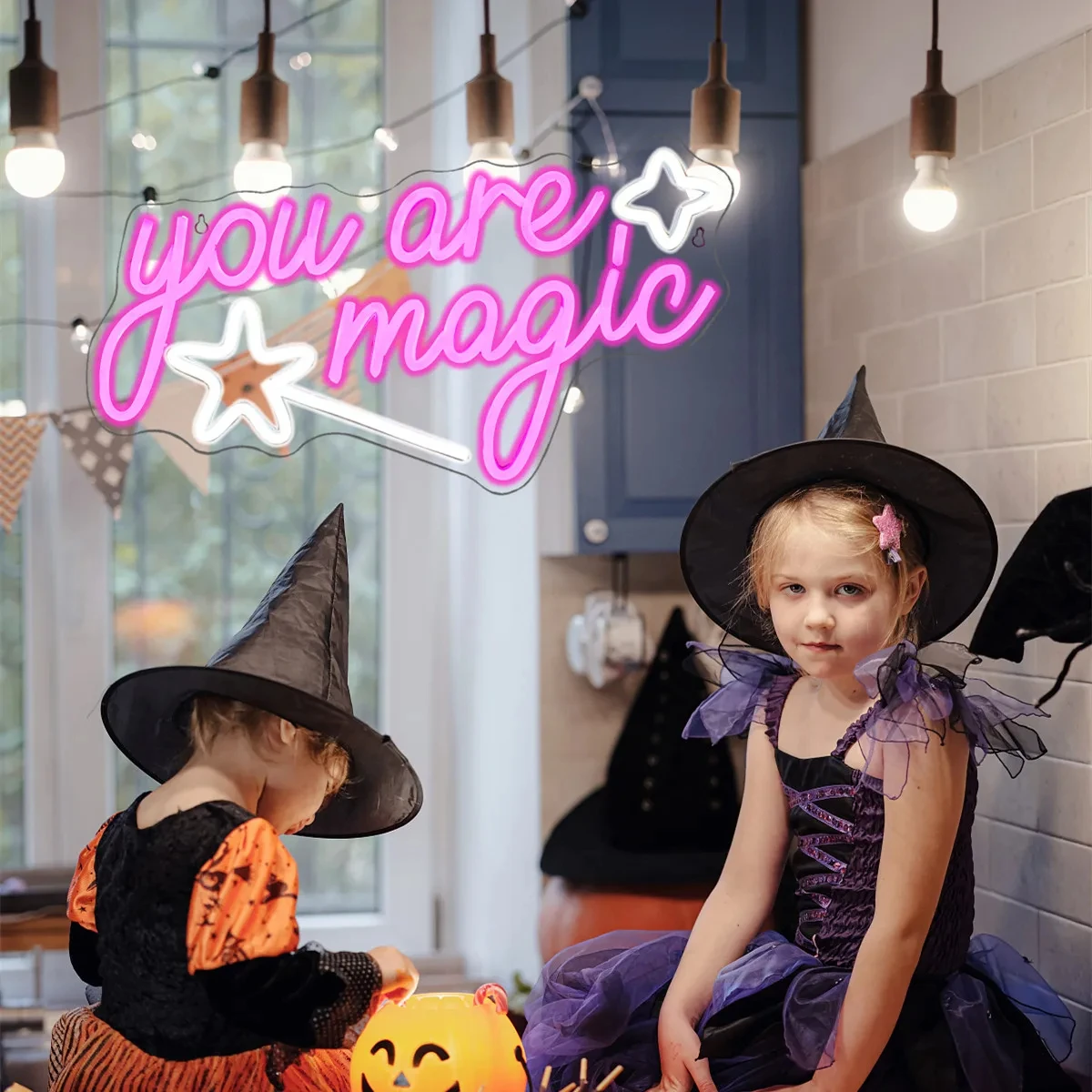 Você é Magic Neon Sign Room, LED Wall Decor, Art Magical Sign, Restaurante Festa Eventos Kids Gift for Women