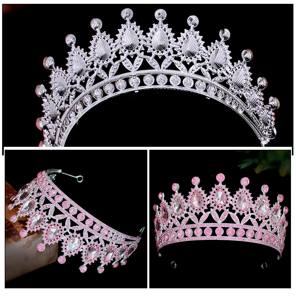 Dress Tiara Women's Wedding Decor Tiaras for Rhinestone Fiesta Crown Homecoming