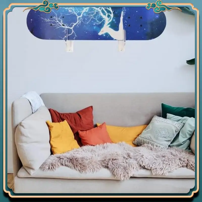 

Skateboard Display Rack Holder Snowboard Wall Rack Hanger Skateboard Wall Bracket Transparent Durable Easy Install