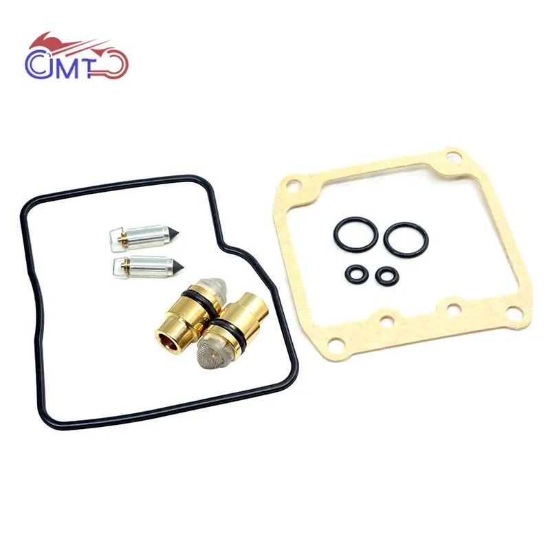 Frente e traseira Carburador Repair Kit, Flutuador válvula de agulha, Junta Reconstruir Set, Suzuki Intruder 800 VS800GL Marauder 800 VZ800