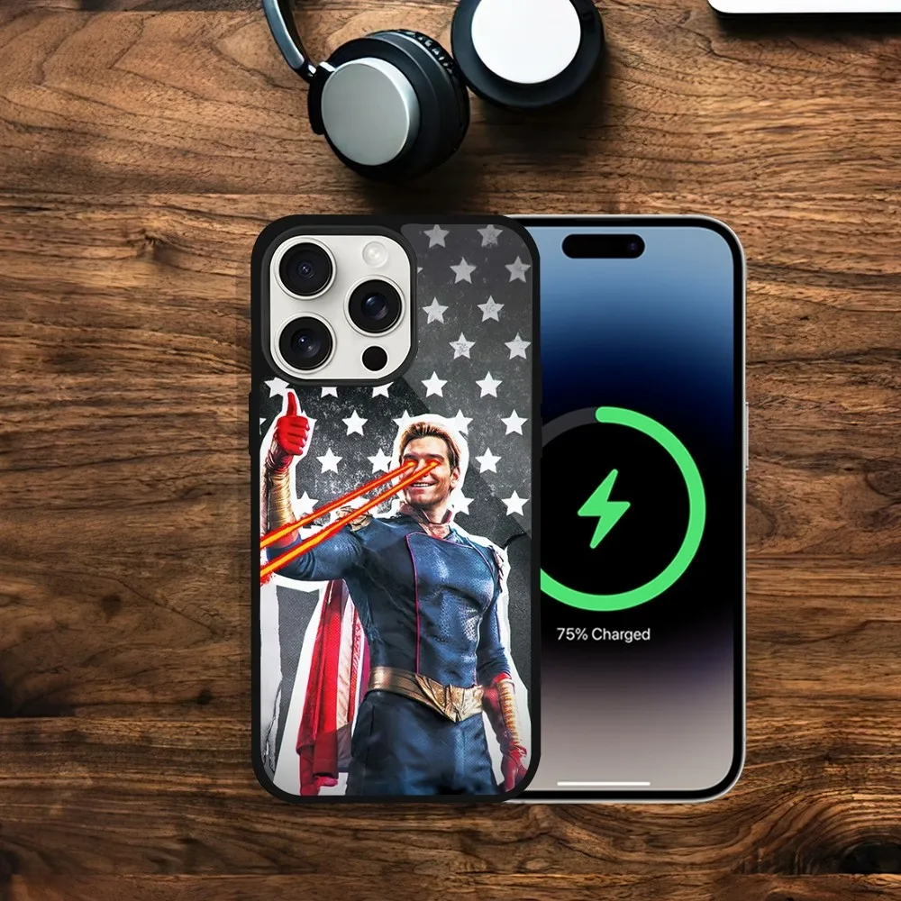 TV The Boys H-Homelander Phone Case For iPhone 11 13 12 14 15 Plus Max Pro Magsafe Magnetic Wireless Charging shell