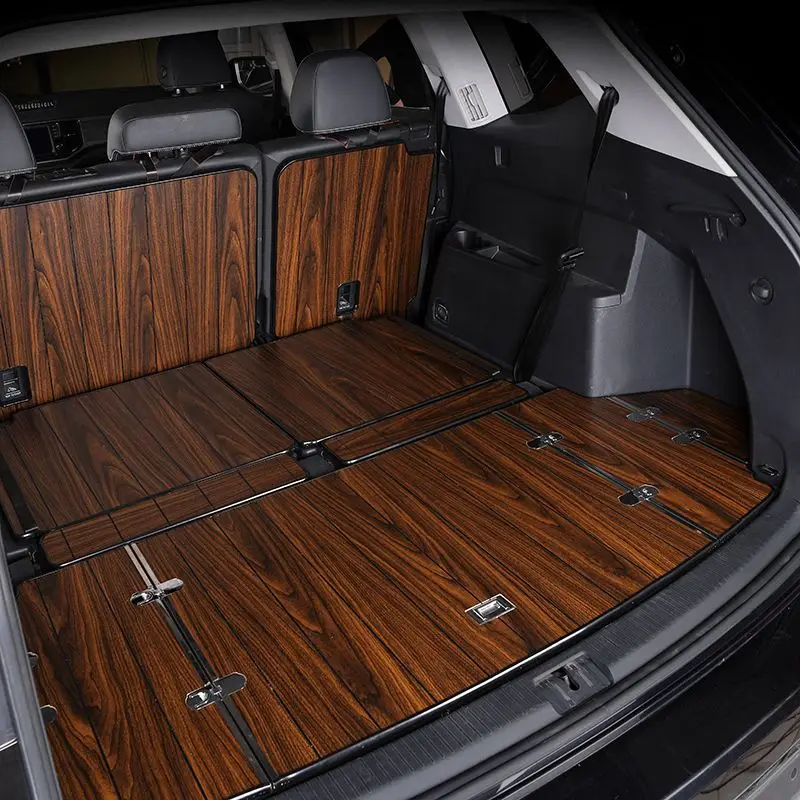 Massivholz-Kofferraummatte, 7-Sitzer-Holz-Kofferraummatte, Modifikation der Kofferraummatte für Autos