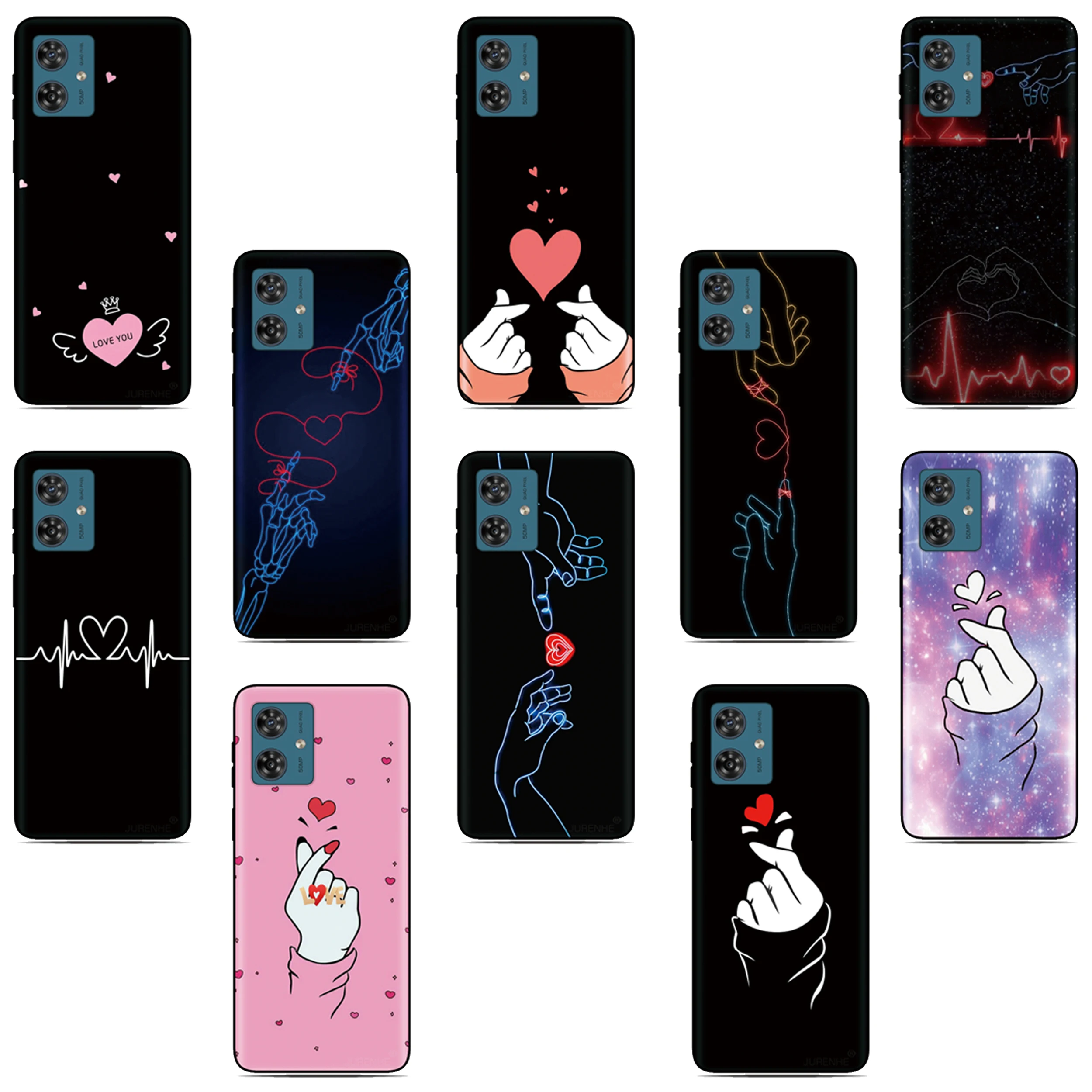 Задняя крышка Love Heart для Oukitel C1 C65 C61 C58 C57 P1 WP50 C53 C51 C50 C38 C36 C35 C21 C19 Gabb Phone 4 3 Pro Soft Case