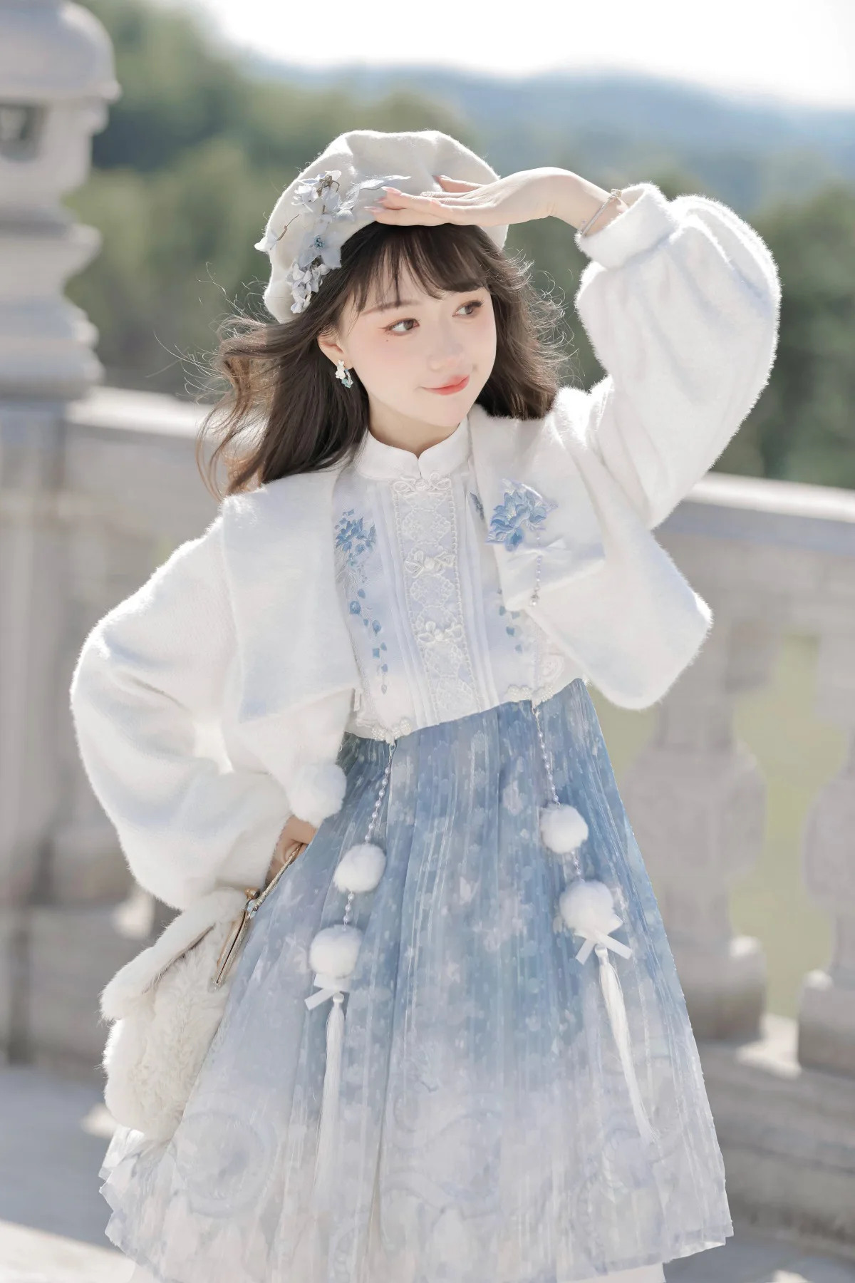 Original Lolita Chinese Style Short Cape Jacket With Han Elements Sweet Princess Dress Sweet Lolita Tea Party Dress Set