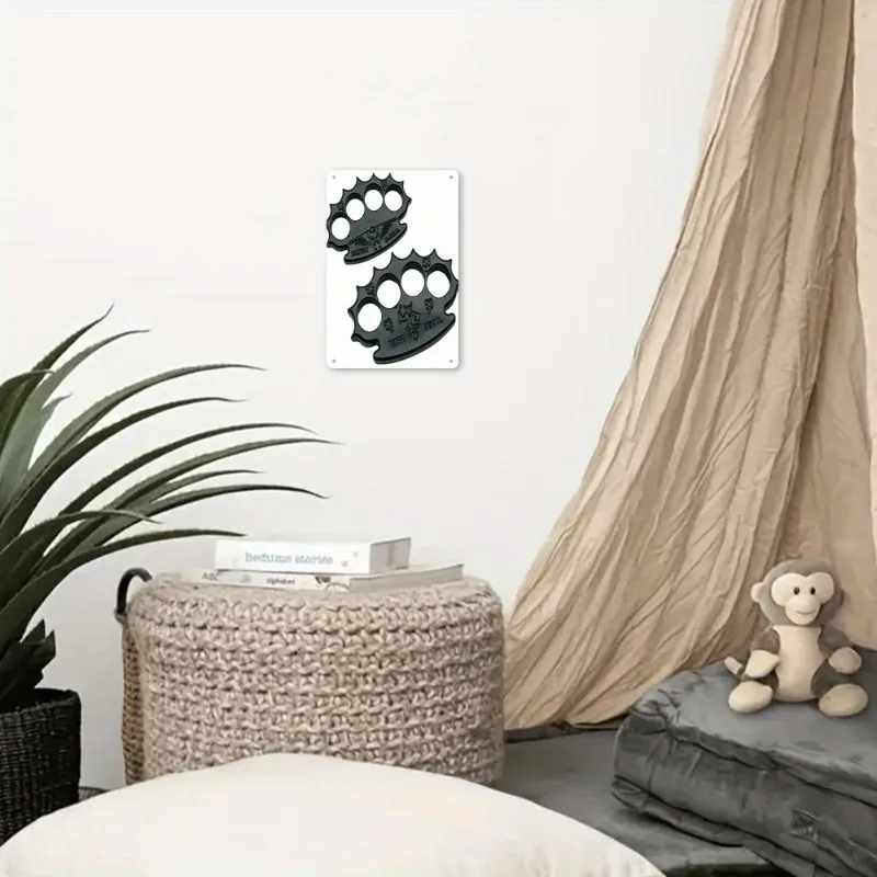 لافتة معدنية ثنائية الأبعاد من الألومنيوم على شكل نمر 5 - ديكور منزلي متين، سهل التعليق، مثالية لمحلات القهوة والحانات والحفلات #3